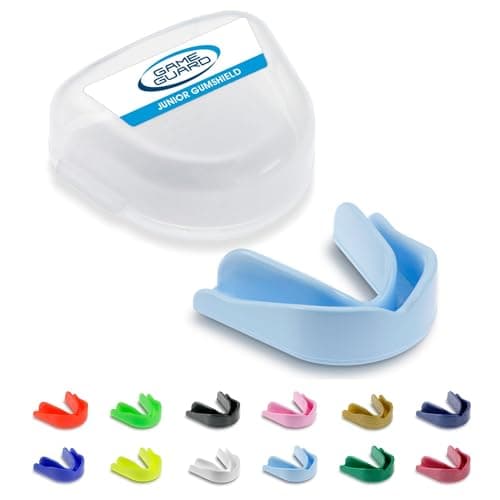 Image of GAME GUARD Sports Mouthguard – Easy Fit Boil & Bite Gum Shield for Kids/Junior (Age 8+) – Mouth Guard for Rugby, Hockey, GAA – Ideal for Schools and Clubs (Baby Blue)