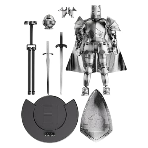 Image of Phytress 14cm Medieval Knight Action Figure, Multi-jointed Movable Action Figure With Bottom Support, Weapons And shieldss, Desktop Decorations, Adults Collectible Figurine For Coffee Table