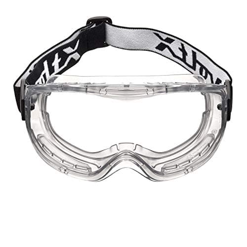 Image of voltX DEFENDER CLASSIC indirect ventilated Safety Goggles, CLEAR lens with snug fitting seal and buckle adjustable headband, CE EN166BT, EN170 Certified, Anti fog & Anti Scratch coated UV400 lens.