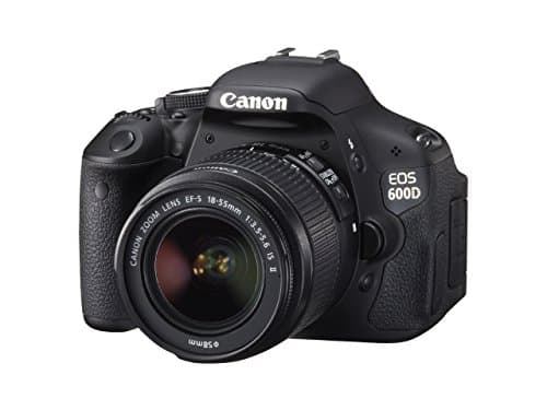 Image of Canon EOS 600D Digital SLR Camera (inc. 18-55 mm f/3.5-5.6 IS II Lens Kit) (Renewed)