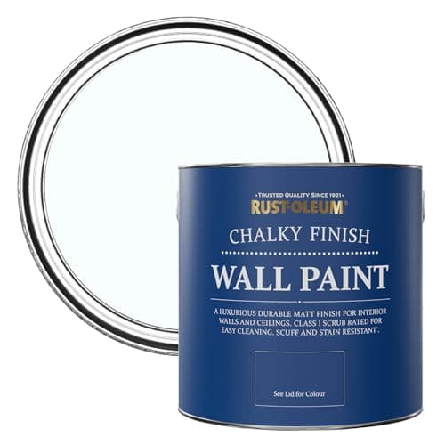 Image of Rust-Oleum Light Blue Matt Emulsion Wall Paint - Icecap 2.5L