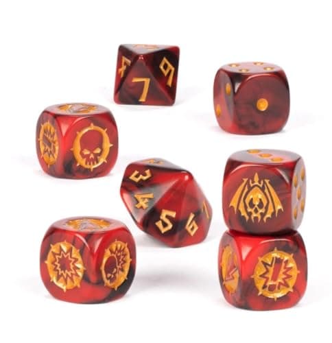 Image of Games Workshop - Blood Bowl: Vampire Team Dice Set