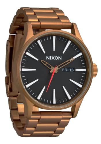 Image of Nixon Classic Watch NIXON-A356-P, Bronze/Black, Standard Size, Sentry SS