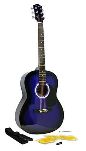 Image of Martin Smith Acoustic Guitar with Guitar Strings, Guitar Plectrums & Guitar Strap
