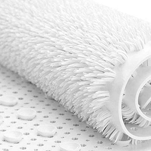 Image of AQUALONA® Luxury Bath Mat, Anti-Mould, Non-Slip – PVC. BPA, Latex and Phthalate Free (Comfort White)