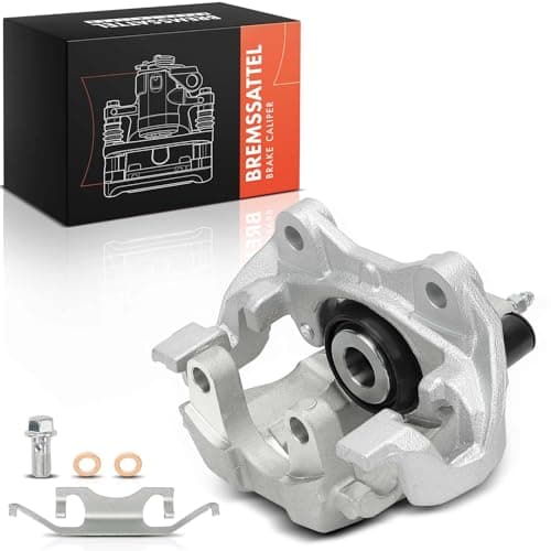 Image of Frankberg Brake Caliper Calipers with Bracket Rear Left Compatible with E-Class T-Model S212 E-Class W212 S-Class V221 W221 CLS Shooting Brake Replace# 2214230181