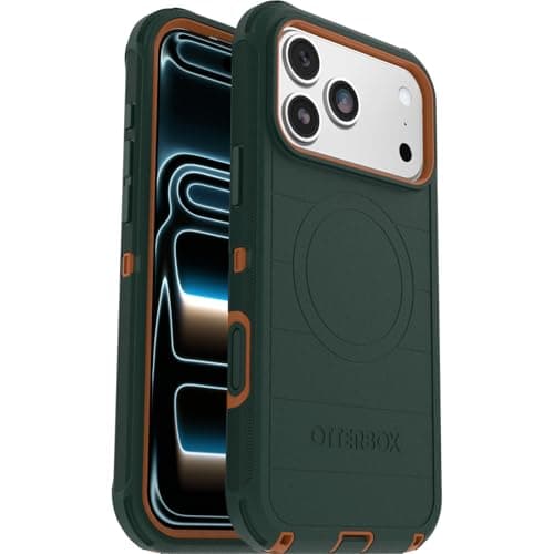 Image of OtterBox Defender Series Pro MagSafe Case for iPhone 17 Pro Max, Shockproof, Drop Proof, Ultra-Rugged, Protective Case, 7X Tested to Military Standard, Green