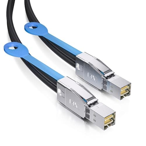 Image of ipolex External 4X HD Mini-SAS Cable, SFF-8644 to SFF-8644, 1 meter (3.3ft)