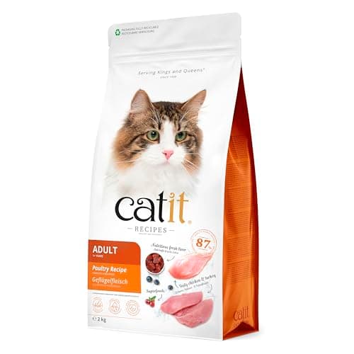 Image of Catit Recipes Adult 1 Year + Poultry Dry Cat Food, 2kg