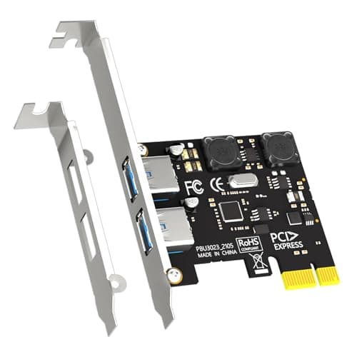 Image of GLOTREND U3023 2-Port PCIe USB A Expansion Card (USB 3.2 Gen 1), Compatible with Windows and Linux (Not Support Mac OS)