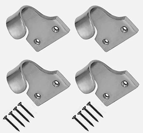 Image of TERF® Traditional Polished Chrome Sash Lift Heavy Duty Sash Window Lift Pull Sliding Handle Including Fixing Screw - Pack of 4