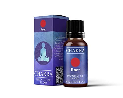 Image of Mystix London | Root Chakra Essential Oil Blend 10ml | Earthy Woody Aroma | Patchouli Pogostemon Cablin Vetiver Vetiveria Zizaniodes