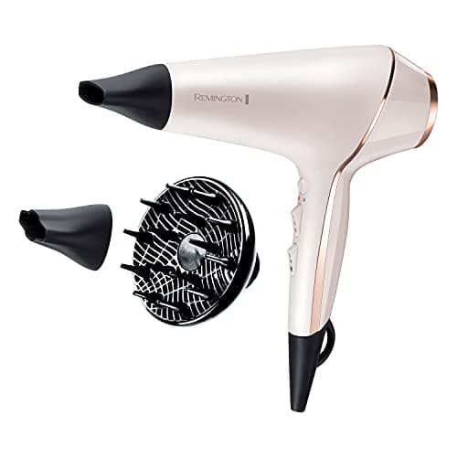 Image of Remington PROluxe Hair Dryer (OPTIheat Technology for Long-Lasting Results, Ionic Conditioning for Frizz Free Hair, Diffuser, 2 Concentrators, Powerful, Professional Results, 2400W) AC9140