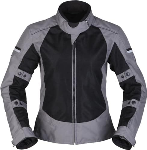 Image of Modeka Veo Air Women Motorcycle Textile Jacket, black/grey, 36