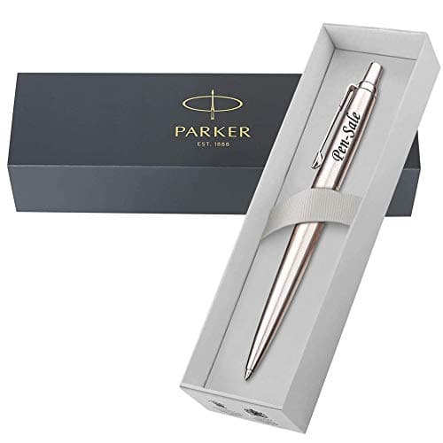 Image of Personalised Engraved Parker Jotter Ballpoint Pen in Classy Gift Box, Custom Gift for Christmas, Birthday, Perfect for Men & Women - Enter Your Custom Text