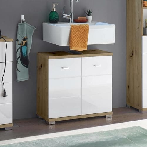 Image of Julian Bowen White Pool Under Sink Cabinet