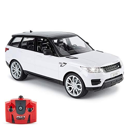 Image of CMJ RC Cars Officially Licensed Remote Control Range Rover Sport in 30CM Size 1:14 Scale in White Colour