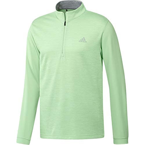 Image of adidas Golf Core 1/4 Zip Layering Top, Glow Green, Small