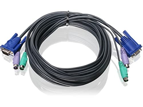Image of IOGEAR G2L5005P KVM Cable 5 m KVM Cable; Black (5 m, Black)