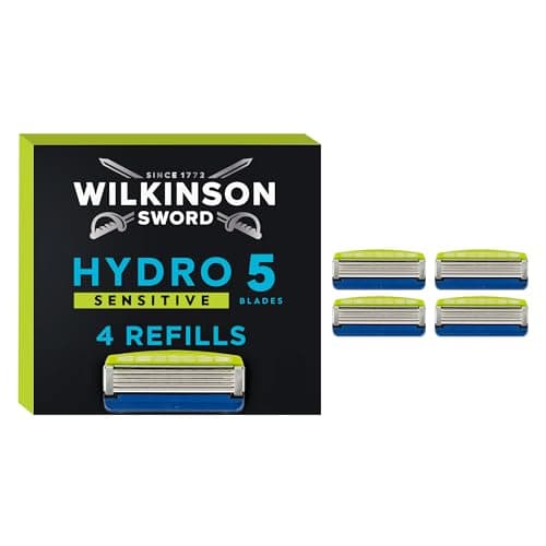 Image of Wilkinson Sword Hydro 5 Sensitive 4 Pack Hydrating Gel Aloe Vera **packaging may vary