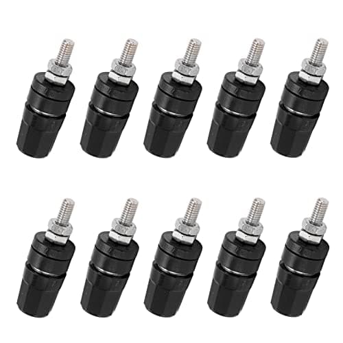 Image of Generic 24.320 4.0mm Terminal Binding Post for Speaker Amplifier Terminal, 10 X (Black)