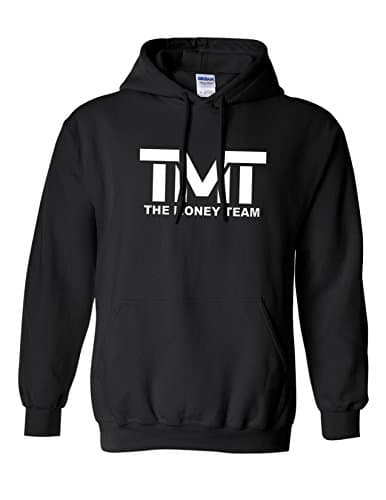 Image of TMT The Money Man Mayweather Hoodie Boxing Hoodies Gift Jumper Boxing Fan Black Jumpers (Large)