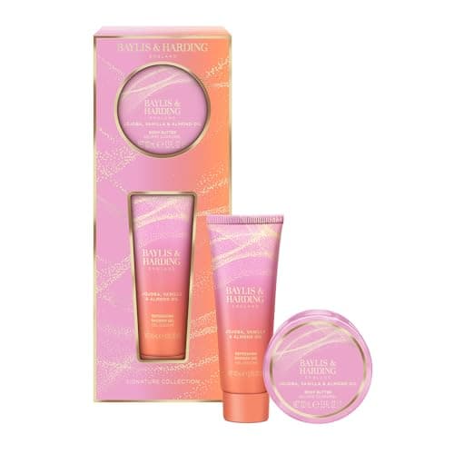 Image of Baylis & Harding Jojoba, Vanilla & Almond Oil Indulgent Body Pamper Duo Gift Set - Vegan Friendly