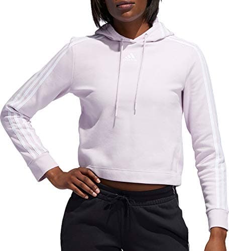 Image of adidas Women's Post Game Cropped Hoodie (Aero Pink, Large)