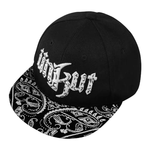 Image of XGOPTS Kids Baseball Cap Embroidery Snapback Cap Fashion Hip Hop Hat Summer UV Protection Visor Hat Breathable Beach Sun Hat for Outdoor Sports Football Travel Beach Boys Girls 3-8 Years Old Black