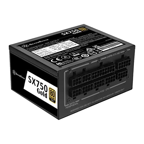 Image of SilverStone Technology SX750 Gold, 80 PLUS Gold 750W SFX fully modular power supply, SST-SX750-G UK