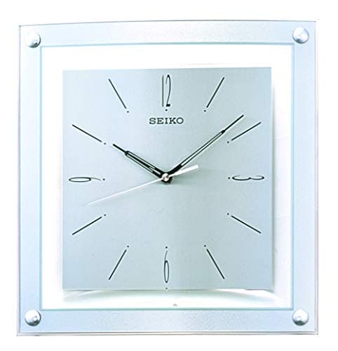 Image of Seiko Elegant Wall Clock, Silver, 37.5 x 6.7 x 34.6 cm