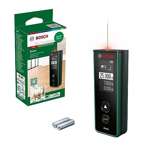 Image of Bosch Laser Measure Zamo 4th gen. (Easy & Precise Measurement up to 25m, Rechargeable Batteries via USB-C®, with Attachment Function, in Cardboard Box)