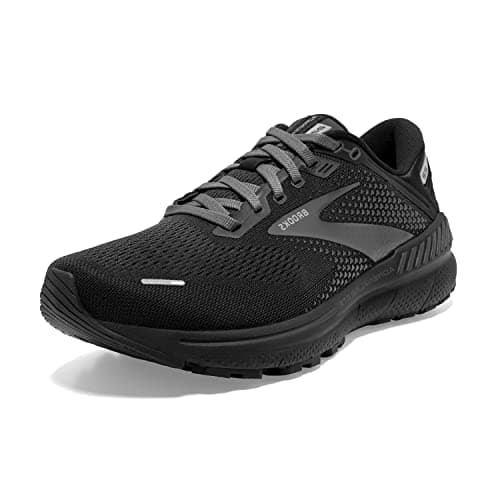 Image of Brooks Women's Adrenaline Gts 22 Sneaker, Black Black Ebony, 4 UK