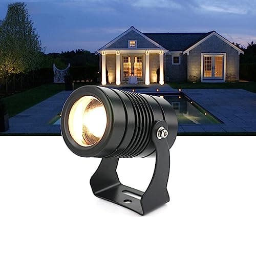 Image of Outdoor LED Spotlight - Ground Projector Lights, 24V/85-265V LED Beam Spotlight, IP67 Waterproof Narrow Beam Spot Light, Outdoor Building Exterior Wall Projector Lights ( Color : Red , Size : 3W(DC24V