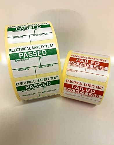 Image of PAT Test Labels 1000 Passed & 100 Free Failed