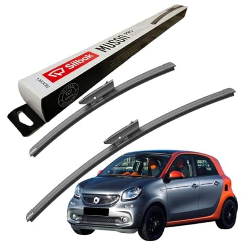Image of Silbak Windscreen Wipers, fits for SMART (MCC) FORFOUR (2014 ONWARDS) Front Wiper Blades, 500mm/350mm