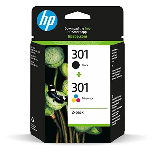 Image of HP 301 Black & Tri-Colour Original Ink Cartridges Multipack (N9J72AE) – Works with: DeskJet 1000, 1010, 1050, 1510, 2050, 2510, 2540, 3000, 3050, 3055, ENVY 4500, 5530, OfficeJet 2620, 4630