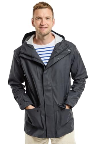 Image of Armor Lux Men's Penmarch Raincoat, Blue (Navire 300), X-Large