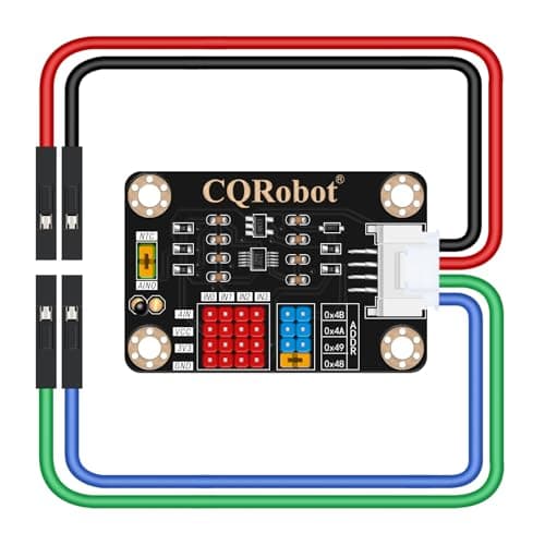 Image of CQRobot ADS1115 4-Channel 16-Bit ADC Converter Module with Programmable Gain/I2C Address/Temperature Measurement, Compatible with Arduino/Raspberry Pi, 3.3V/5V Dual Voltage.