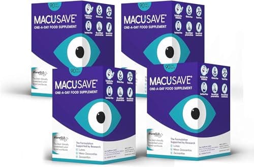 Image of 4 X 90 Pack - Macu-SAVE Food Supplement with Meso-Zeaxanthin/Lutein and Zeaxanthin - 90 Capsules