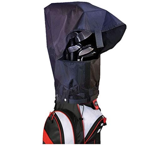 Image of Golf Bag Cover Rain Hood Waterproof Value Pack, Black Rain Cape for Golf Bags fit Almost All Tourbags Golfbags or Carry Cart for Mens Women Golfers (Black)