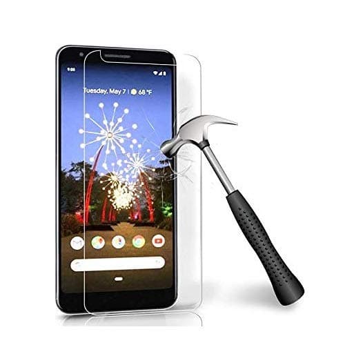Image of RKVMM Screen Protector For Google Pixel 3a XL Clear Tempered Glass - Scratch Proof and Heavy Duty Shatterproof - HD Ultra Clear Glass Protector (PACK OF 1)