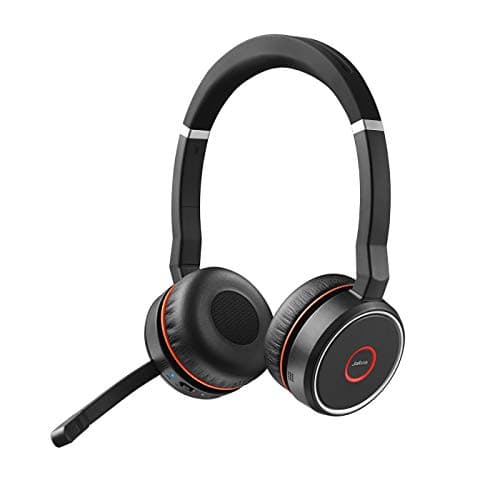 Image of Jabra Evolve 75 SE Wireless Stereo Headset - Bluetooth Headset with Noise-Cancelling Mic & Active Noise Cancellation - MS Teams Certified, works with all other platforms - Black