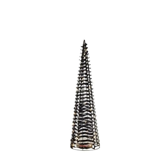 Image of URBNLIVING Illuminated Christmas Tree Cone Pyramid LED Light Tower 3 Sizes - Festive Fairy Lights Decoration for Indoors & Outdoors, Elegant Xmas Display Holiday Decor for Home & Garden