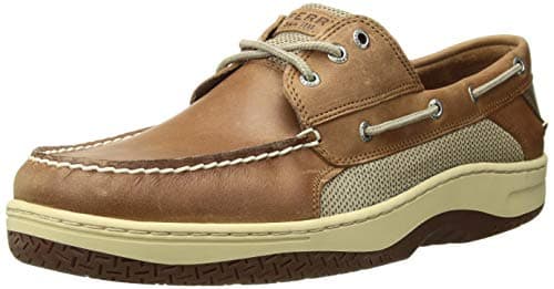 Image of Sperry Men's Billfish 3-Eye Boat Shoe, Dark Tan, 10.5 Wide
