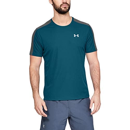Image of Under Armour Men's Speed Stride Short Sleeve T-Shirt, Teal Vibe (417)/Reflective, 3X-Large