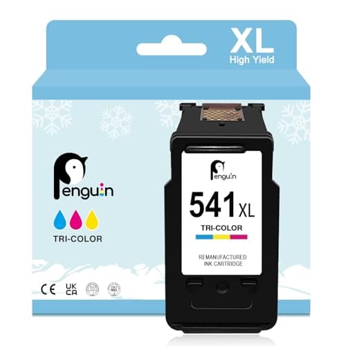 Image of Penguin 541 XL Colour Ink Cartridge Replacement for Canon 541XL Cl-541XL Compatible with Pixma TS5151 TS5150 MG3600 MG4250 MG3650 MG4100 MG3150 MG2100 MG2150 MG3100 MX475 MX530 MX470 MX395 MX430