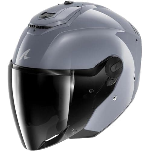 Image of SHARK, Jet Helmet RS Jet Carbon Dark Shark Gun Silver S05, M
