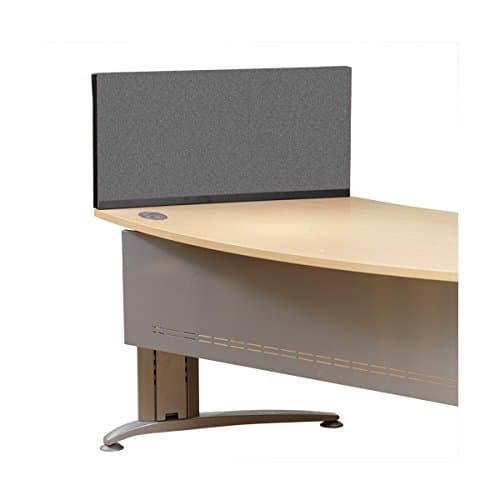 Image of Panelwarehouse Straight Desk Divider Partition Screens Desktop - 5 Widths & 11 Double Sided Pinnable Fabric Colours (Grey, 800mm x 400mm)