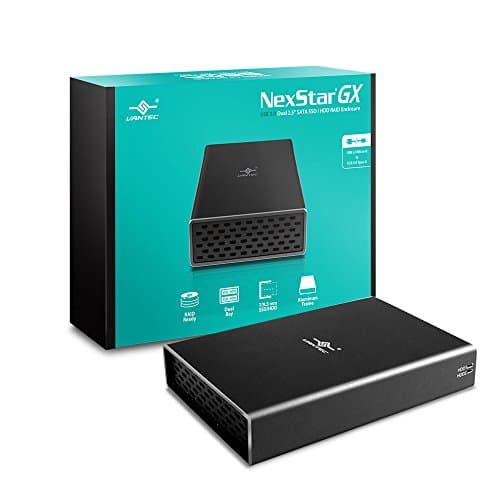 Image of Vantec Nexstar GX USB 3.0 Dual 2.5" SATA SSD/HDD RAID Enclosure, Black (NST-272S3-BK)